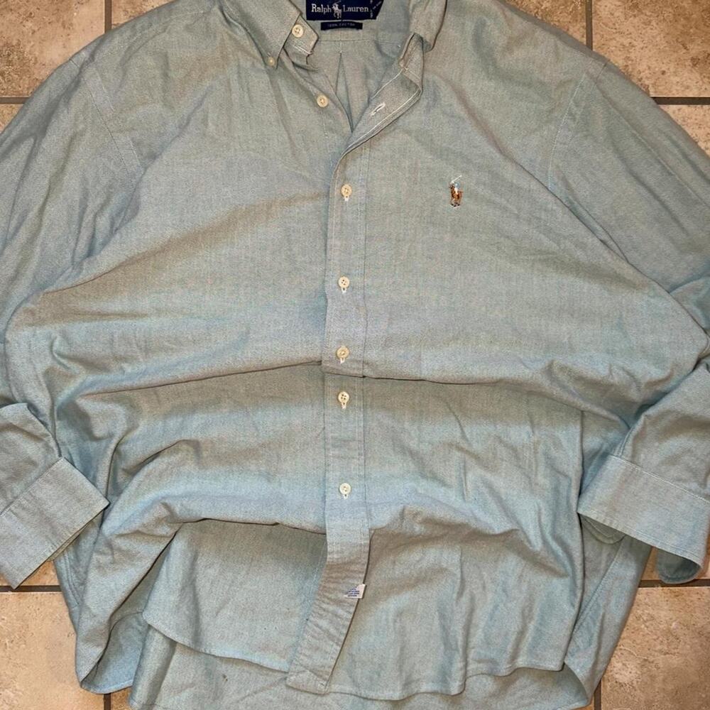 Ralph Lauren Long Sleeve Dress Shirt - Size XL (17 35)